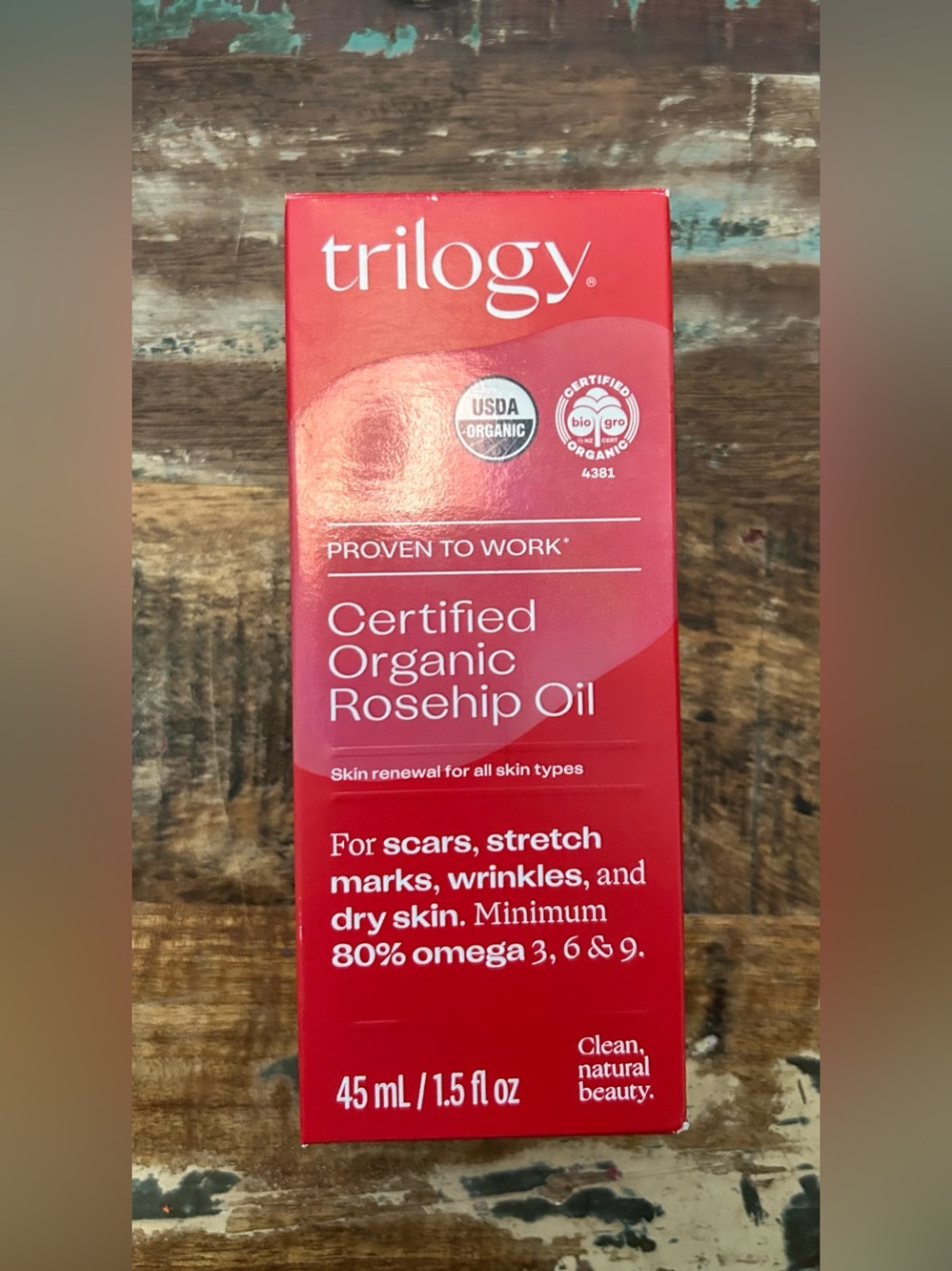 Trilogy Certified Organic Rosehip Oil 1.5 fl oz- Brand New in Box